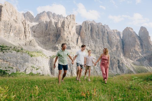 The Dolomites photoshoot at Passo Gardena (Corvara in Badia)