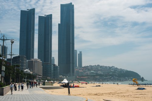 Busan photoshoot at Haeundae Beach