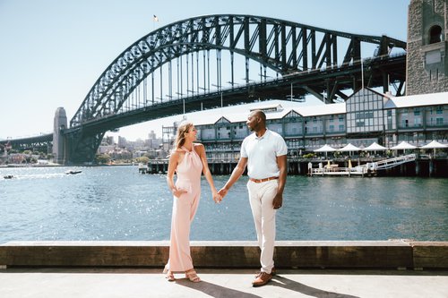 Sydney photoshoot at Sydney Harbour Walk