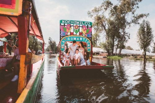 Mexico City photoshoot at Xochimilco