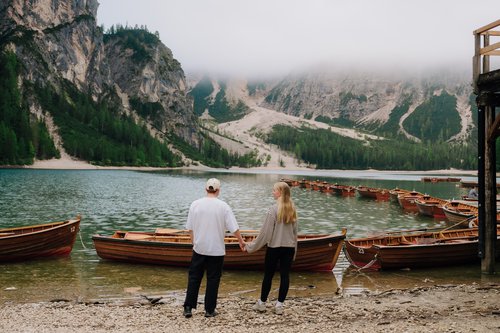 The Dolomites photoshoot at Lago di Braies
