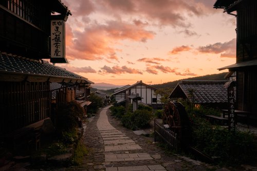 Kiso Valley photoshoot at Magome-juku